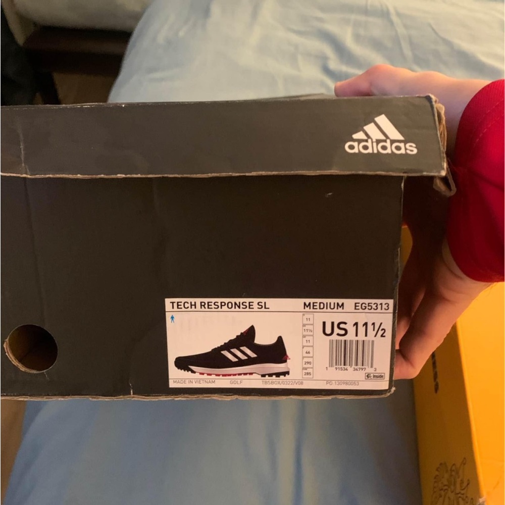 Adidas Tech Response SL Shoes - Black and White